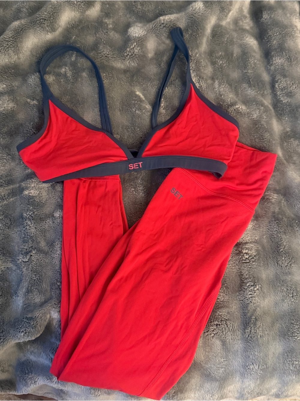 SET Active red & navy set